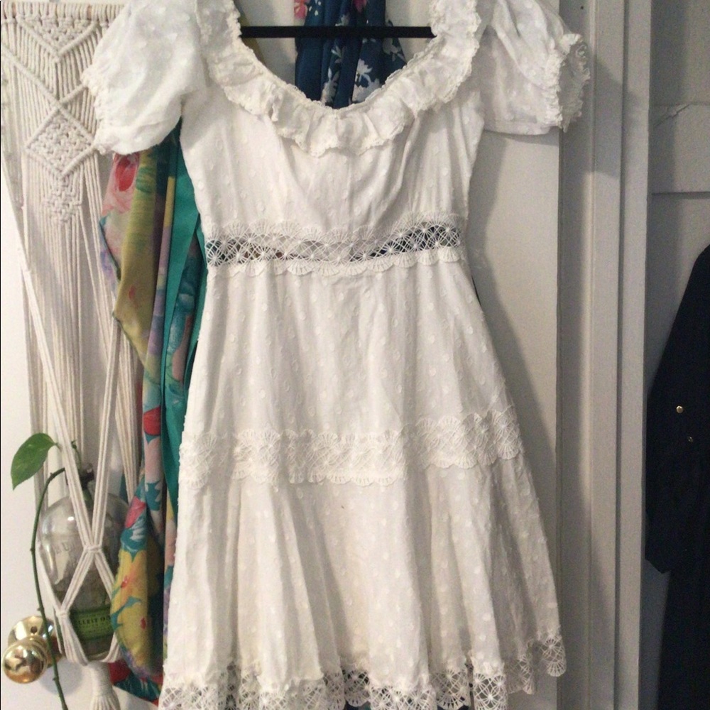 Ruffled Lace Dress